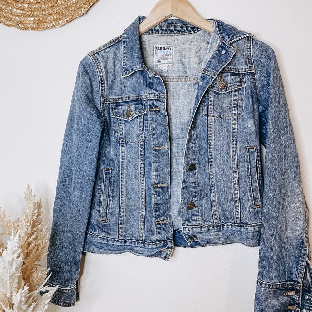 Old Navy | Classic Long Sleeve Buttoned Denim Jean Jacket